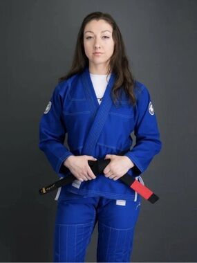 NWT Gold BJJ Aeroweave Ultralight Women's Jiu Jitsu Gi Kimono (Blue) - Size F2
